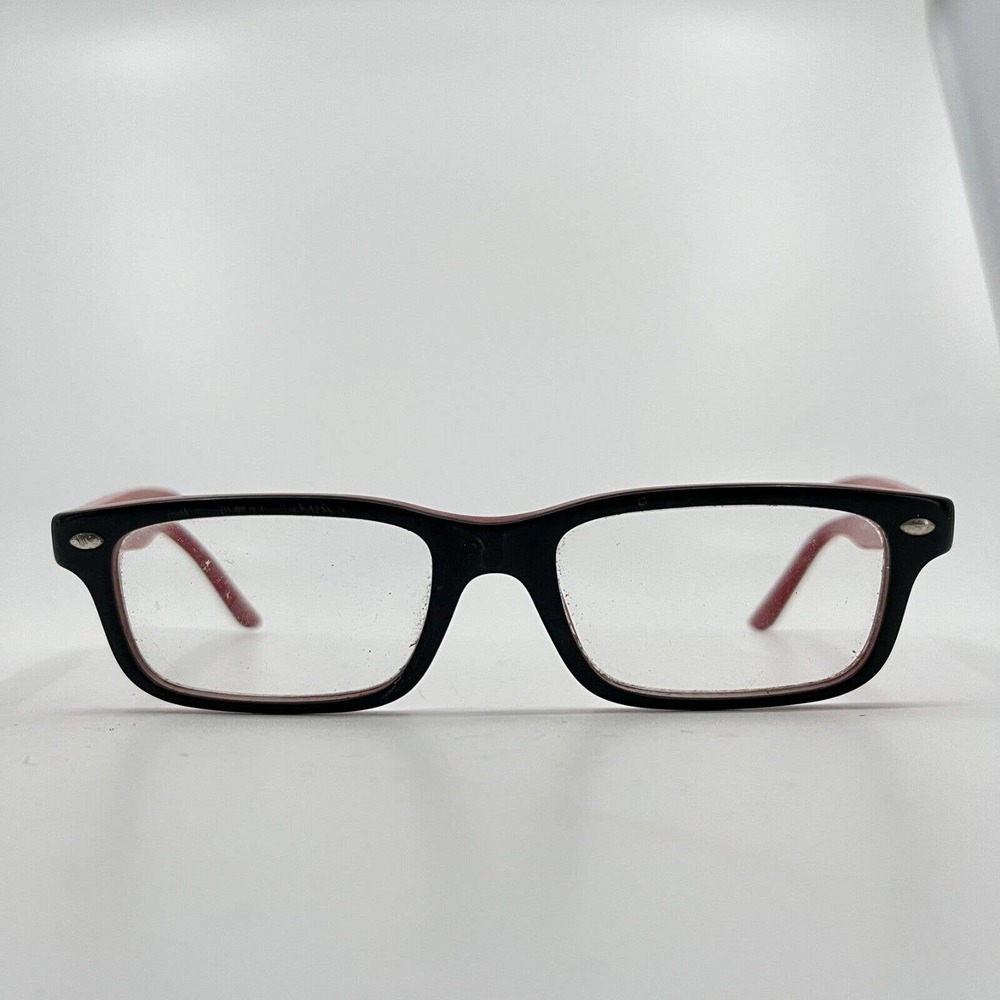 Ray-Ban RB1535‎ 3573 Eyeglasses Frames Black Red Rectangular 48-16-130 H7278